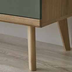 Best Wohnzimmerschränke & Regal in Graugrün - Oliva (vierteilig) Wohnwände