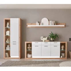 Discount Wohnzimmerschränke und Wandboard Set - Adejano (dreiteilig) Wohnwände