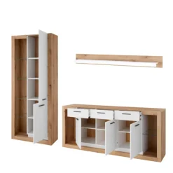 Discount Wohnzimmerschränke und Wandboard Set - Adejano (dreiteilig) Wohnwände