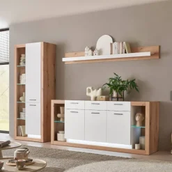 Discount Wohnzimmerschränke und Wandboard Set - Adejano (dreiteilig) Wohnwände
