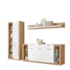 Discount Wohnzimmerschränke und Wandboard Set - Adejano (dreiteilig) Wohnwände