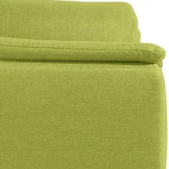 Wohnzimmersessel in Gelbgrün mit Nussbaum - Zlatka Sessel