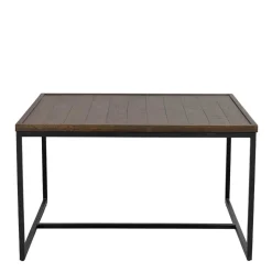 Wohnzimmertisch in Eiche Dunkel & Schwarz - Stamforts Tische