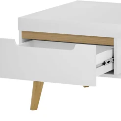 Outlet Wohnzimmertisch in Weiß und Eiche - Ginko Tische