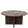 New Wohnzimmertisch mit Marmorplatte in Braun - Farizio Tische
