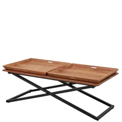 Wohnzimmertisch mit zwei Tabletts - Mailiona Tische