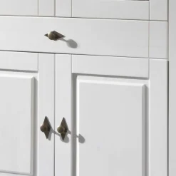 Wohnzimmervitrine Satumare in Weiß Vitrinen