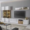 Hot Wohnzimmervitrinen & TV Board & Regal Set - Nenaloro (vierteilig) Wohnwände
