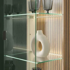 Hot Wohnzimmervitrinen & TV Board & Regal Set - Nenaloro (vierteilig) Wohnwände