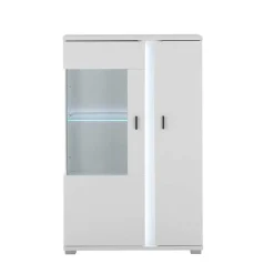 Wohnzimmerwand Möbelset mit LED Licht - Tirol (vierteilig) Wohnwände