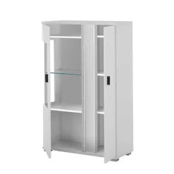 Wohnzimmerwand Möbelset mit LED Licht - Tirol (vierteilig) Wohnwände