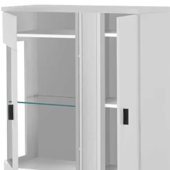 Wohnzimmerwand Möbelset mit LED Licht - Tirol (vierteilig) Wohnwände