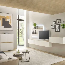 Online Wohnzimmeschränke & Regal Set - Nonessia (fünfteilig) Wohnwände