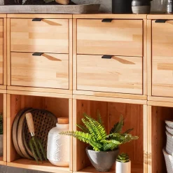 Discount Würfelregale Kombination aus Kernbuche - Gabela (zwölfteilig) Wohnwände