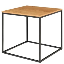 Outlet 45x45 Beistelltisch in Eiche & Schwarz - Mercadeo Tische