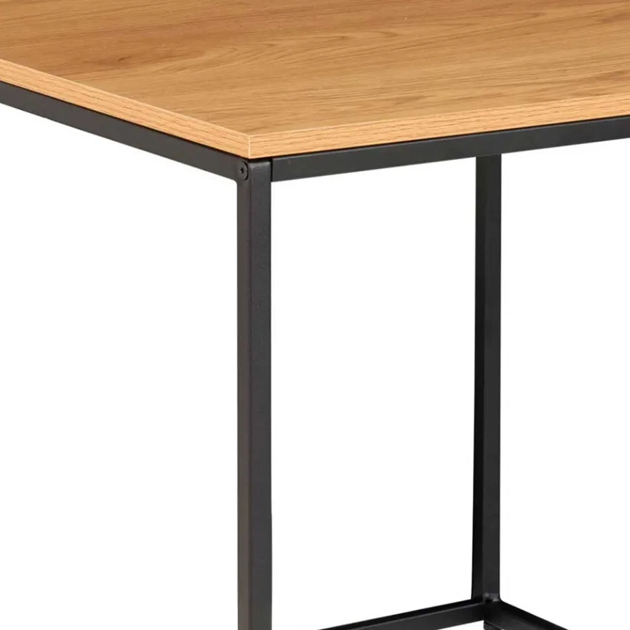 Outlet 45x45 Beistelltisch in Eiche & Schwarz - Mercadeo Tische