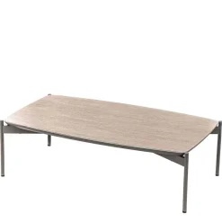 Online 85x50 Couchtisch mit Glas Beschichtung Taupe - Basel Tische