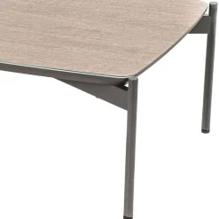 Online 85x50 Couchtisch mit Glas Beschichtung Taupe - Basel Tische