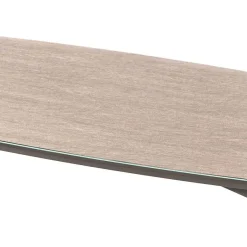 Online 85x50 Couchtisch mit Glas Beschichtung Taupe - Basel Tische