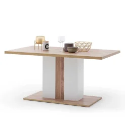 Sale 160x90 Esstisch mit Säulenfuß zweifarbig - Caldri Tische