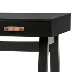 Outlet 140x62 Kiefernholz Schreibtisch in Schwarz - Ilvessino Tische