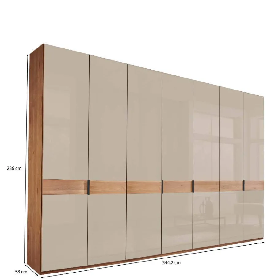 XL-Schlafzimmerschrank mit sieben Türen - Angelina Kleiderschränke