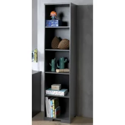 46x196x45 5 Fächer Regal in Anthrazit - Navlius Regale|Vitrinen