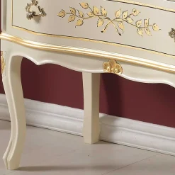 75x88x35 Barock Sekretär in Weiß & Gold - Iviada Tische