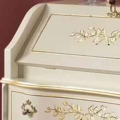75x88x35 Barock Sekretär in Weiß & Gold - Iviada Tische