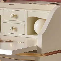 75x88x35 Barock Sekretär in Weiß & Gold - Iviada Tische