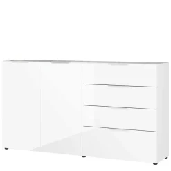 184x101x42 cm Design Sideboard mit Glas Beschichtung - Daven Sideboards