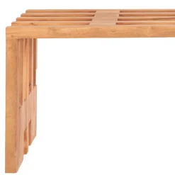 Best 90x49x30 cm Design Sitzbank aus Teak Massivholz - Lakosion Sitzbank