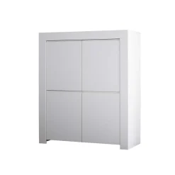 110x140x42 cm Highboard in Weiß lackiert - Mikes Highboards