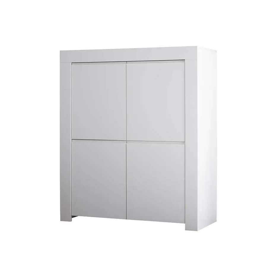 110x140x42 cm Highboard in Weiß lackiert - Mikes Highboards