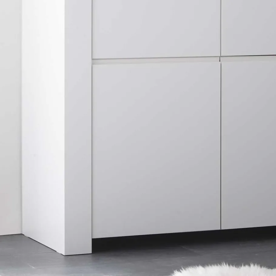 110x140x42 cm Highboard in Weiß lackiert - Mikes Highboards