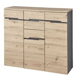 Best 120x107x38 cm Hochkommode in Wildeiche - Kuetra Sideboards