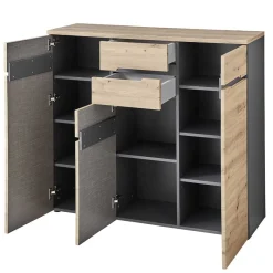 Best 120x107x38 cm Hochkommode in Wildeiche - Kuetra Sideboards