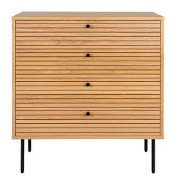 Sale 80x85x40 cm Kommode in Eiche Natur Furnier - Virona Kommoden