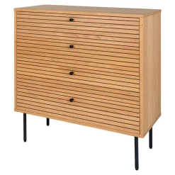 Sale 80x85x40 cm Kommode in Eiche Natur Furnier - Virona Kommoden