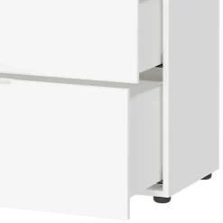 134x101x42 cm Kommode in Weiß mit Glas - Rufu Sideboards