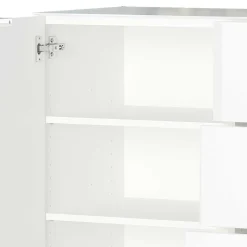 134x101x42 cm Kommode in Weiß mit Glas - Rufu Sideboards