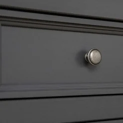 Best 112x88x45 cm Landhaus Kommode in Grau & Eiche - Witenga Kommoden