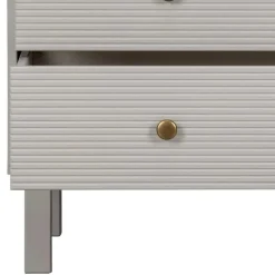 94x91x52 cm Skandi Kommode in Grau - Huvina Kommoden