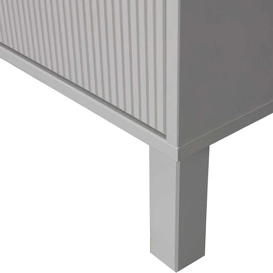 94x91x52 cm Skandi Kommode in Grau - Huvina Kommoden