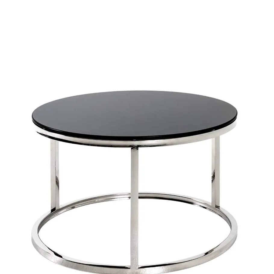 Outlet 60x36x60 Couchtisch aus Schwarzglas - Zyaman Tische