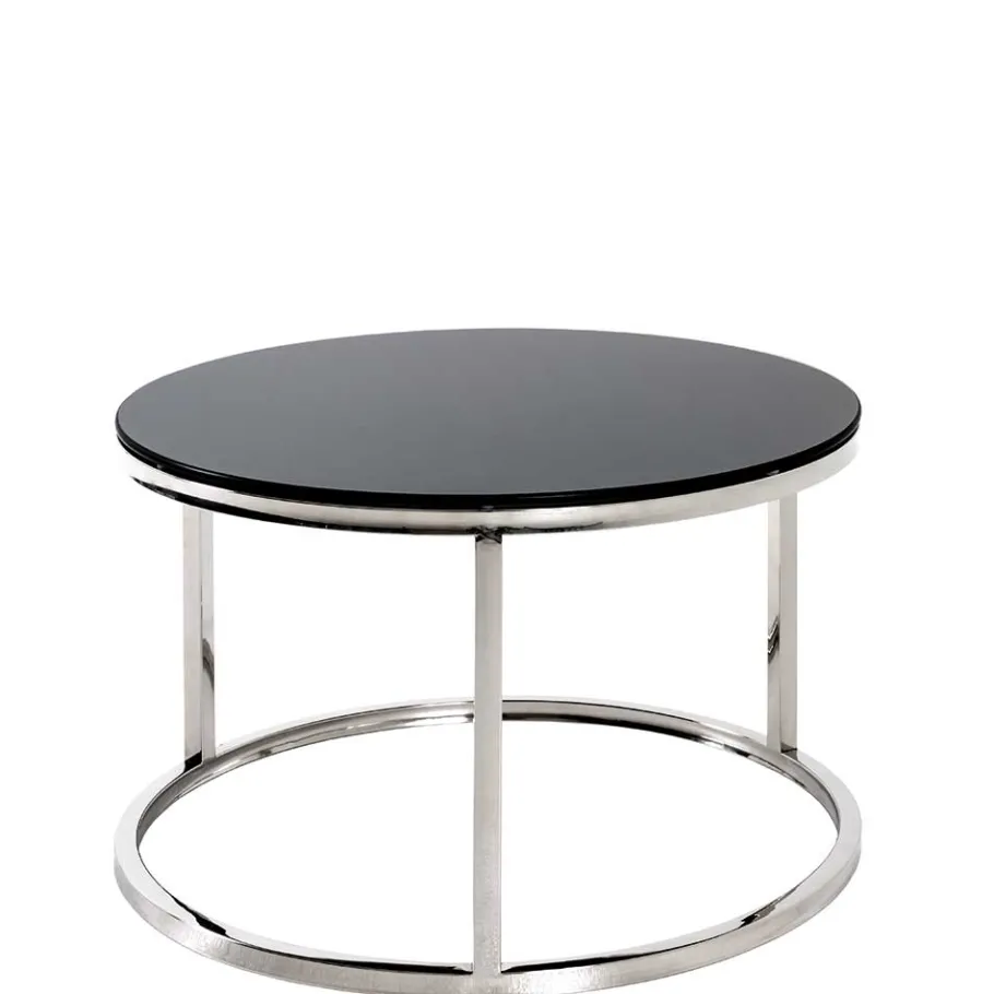 Outlet 60x36x60 Couchtisch aus Schwarzglas - Zyaman Tische