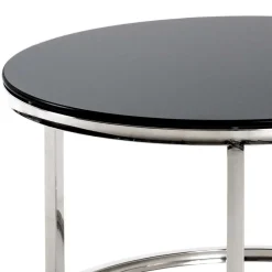 Outlet 60x36x60 Couchtisch aus Schwarzglas - Zyaman Tische