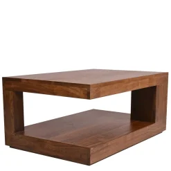 New 90x40x60 Design Couchtisch aus massivem Holz - Macherie Tische