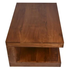 New 90x40x60 Design Couchtisch aus massivem Holz - Macherie Tische