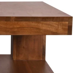 New 90x40x60 Design Couchtisch aus massivem Holz - Macherie Tische